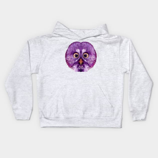 polygon owl Kids Hoodie by Ancello